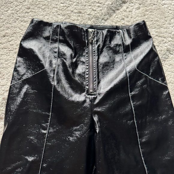Aritzia Sunday Best Tessy faux leather moto Pants high rise slim leg small - Picture 5 of 12